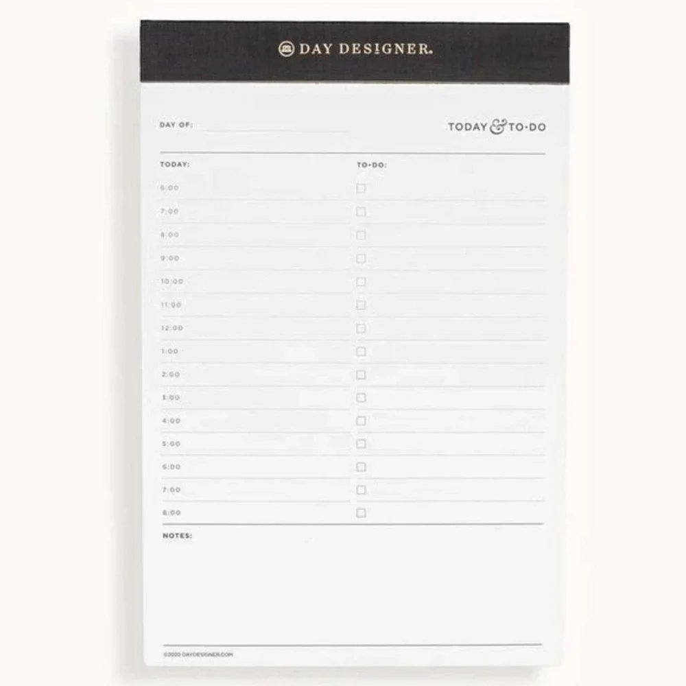 Day Designer Today and To Do Daily Planner Notepad‎ 200 Sheets